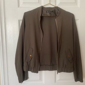 Dynamite Olive Green Bomber Jacket